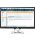 HP EliteDisplay E240c 24 Inch, 1920x1080 (Full HD) Zilver, Zwart