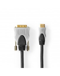 HDMI™ - DVI-Kabel | HDMI™-Connector - DVI-D 24+1-Pins Male | 1,50 m | Zwart