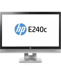 HP EliteDisplay E240c 24 Inch, 1920x1080 (Full HD) Zilver, Zwart