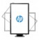 HP EliteDisplay E231 Zwart